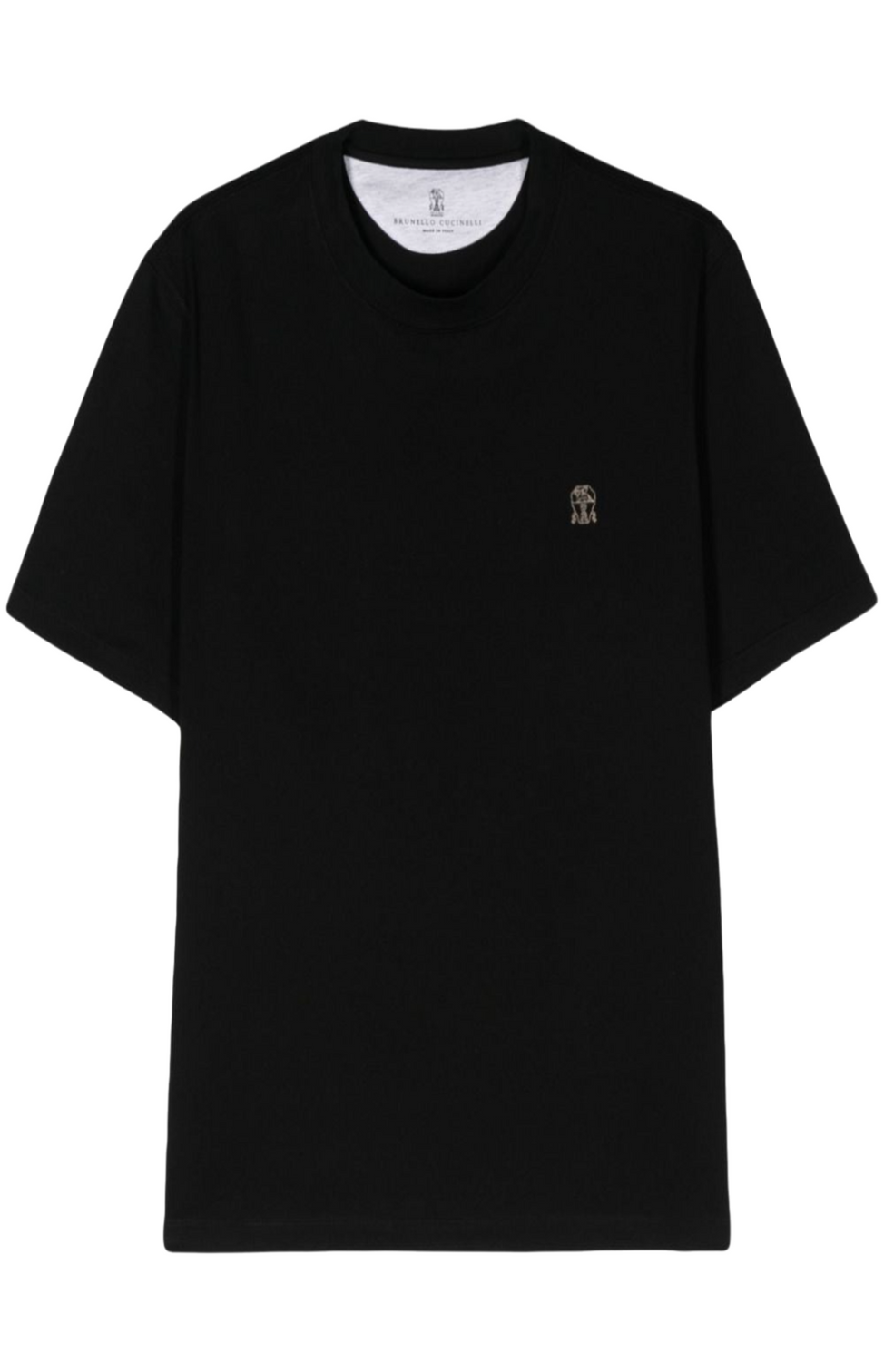 Logo-embroidered cotton T-shirt