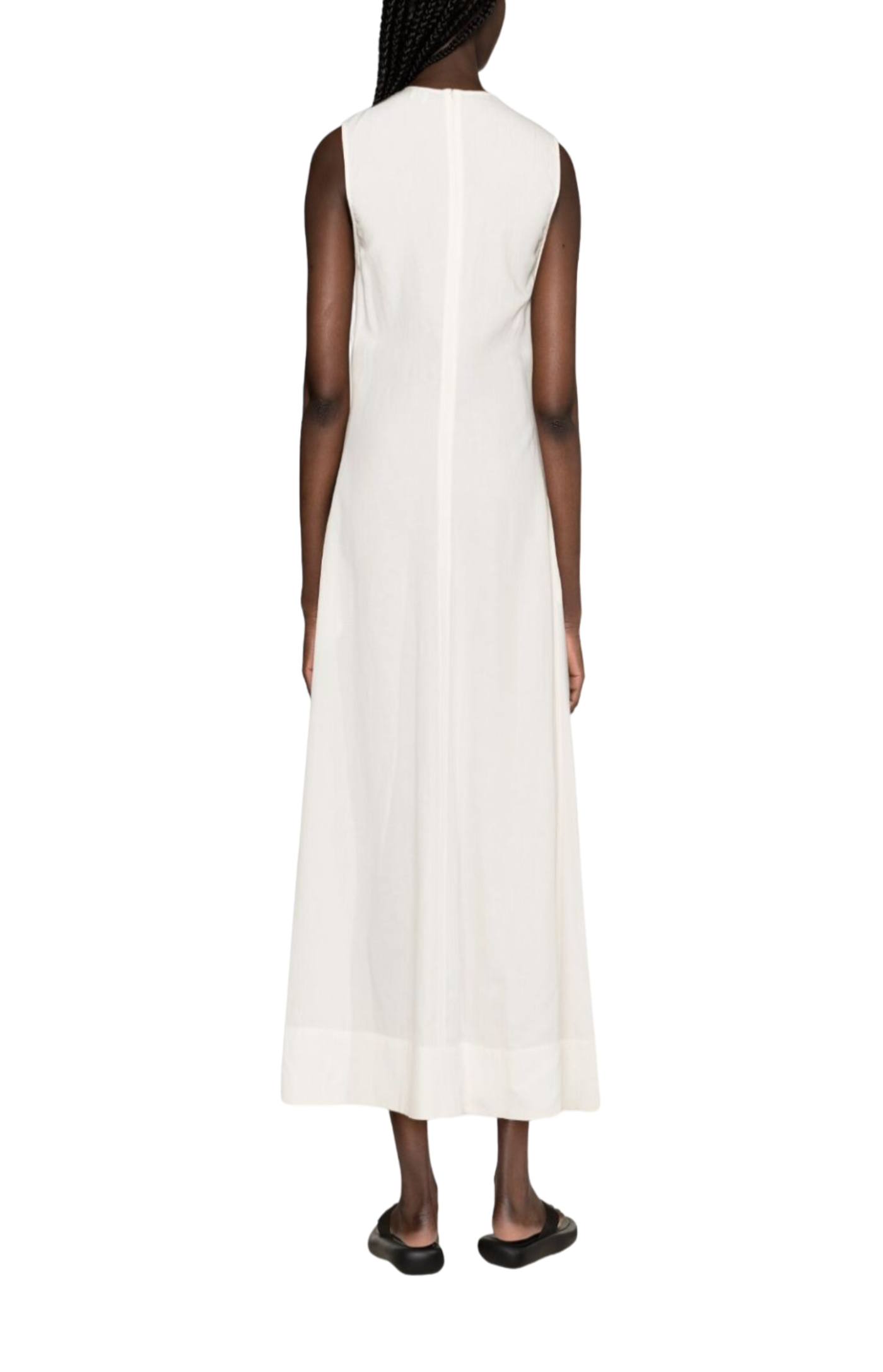 Load image into Gallery viewer, V-neck flared maxi dress