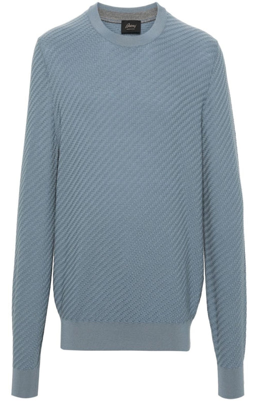 Interwoven wool-cashmenre-blend jumper