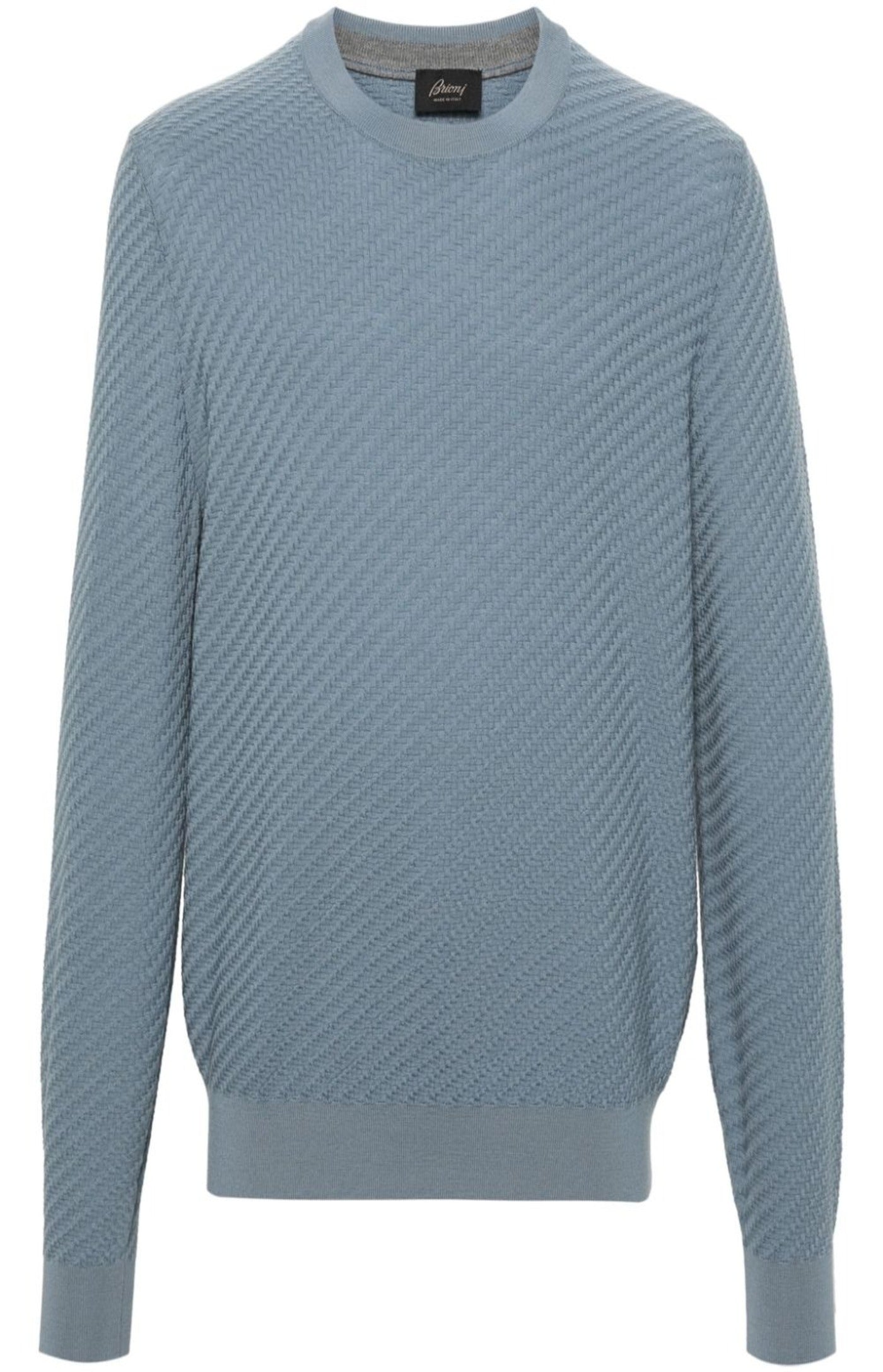 Interwoven wool-cashmenre-blend jumper