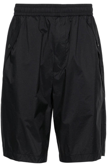 Elasticated-waist bermuda shorts