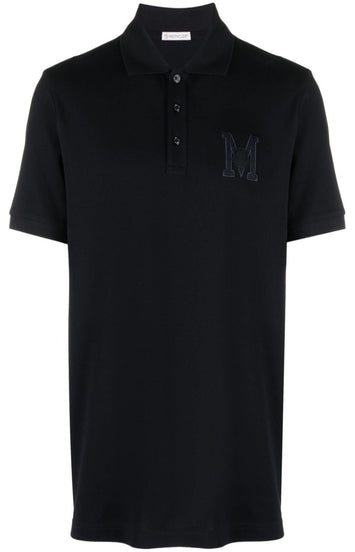 Logo-patch cotton polo shirt