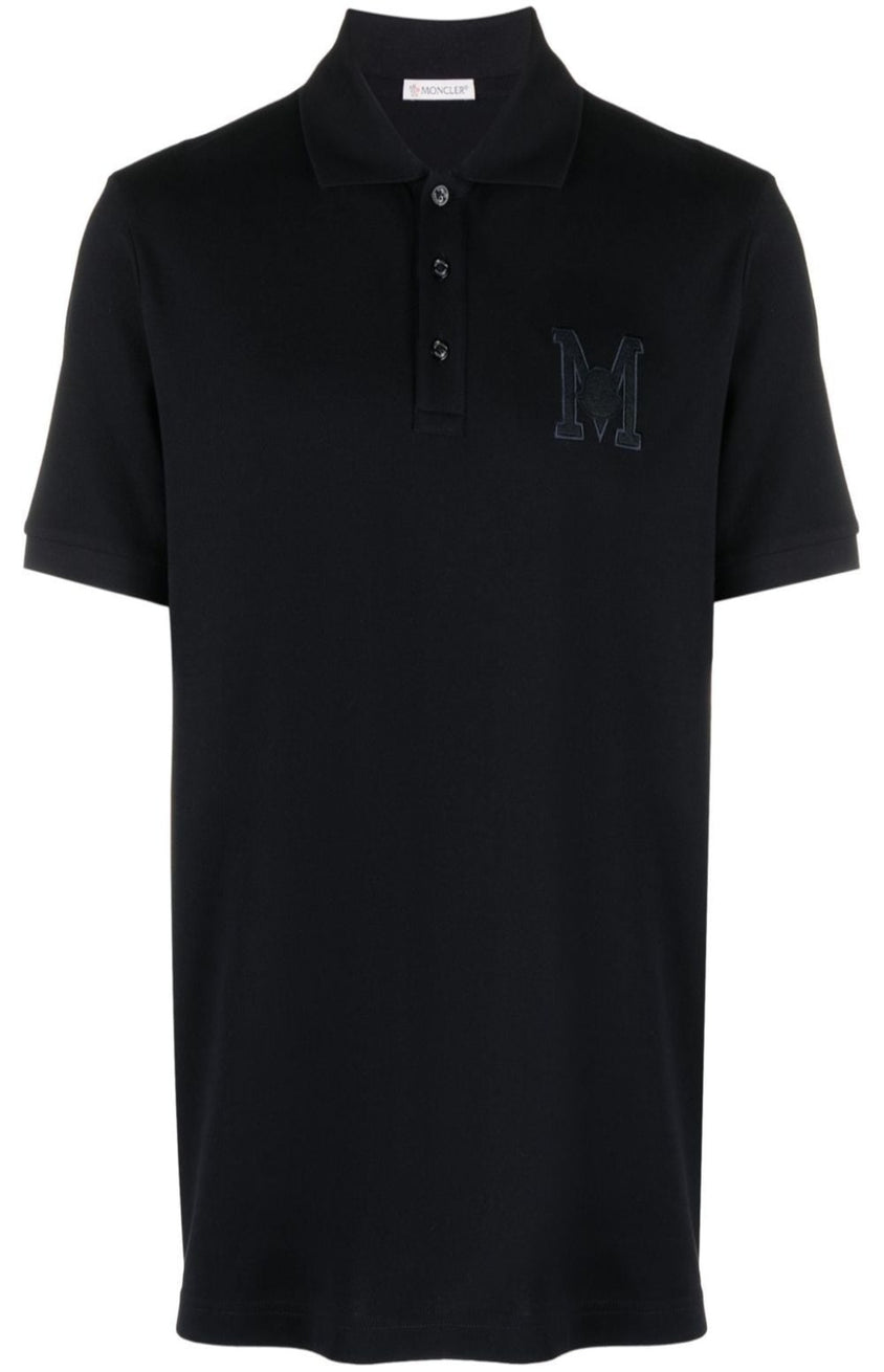 Logo-patch cotton polo shirt