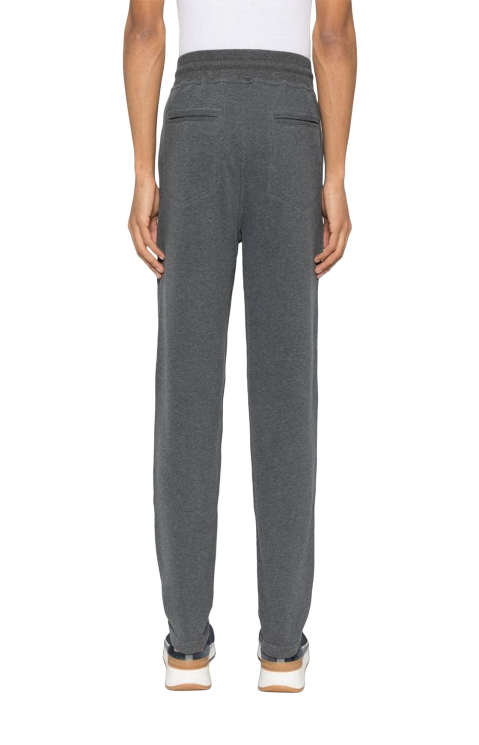 Mélange jersey trousers