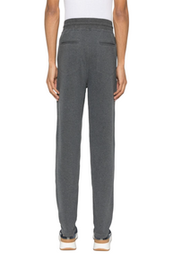 Mélange jersey trousers