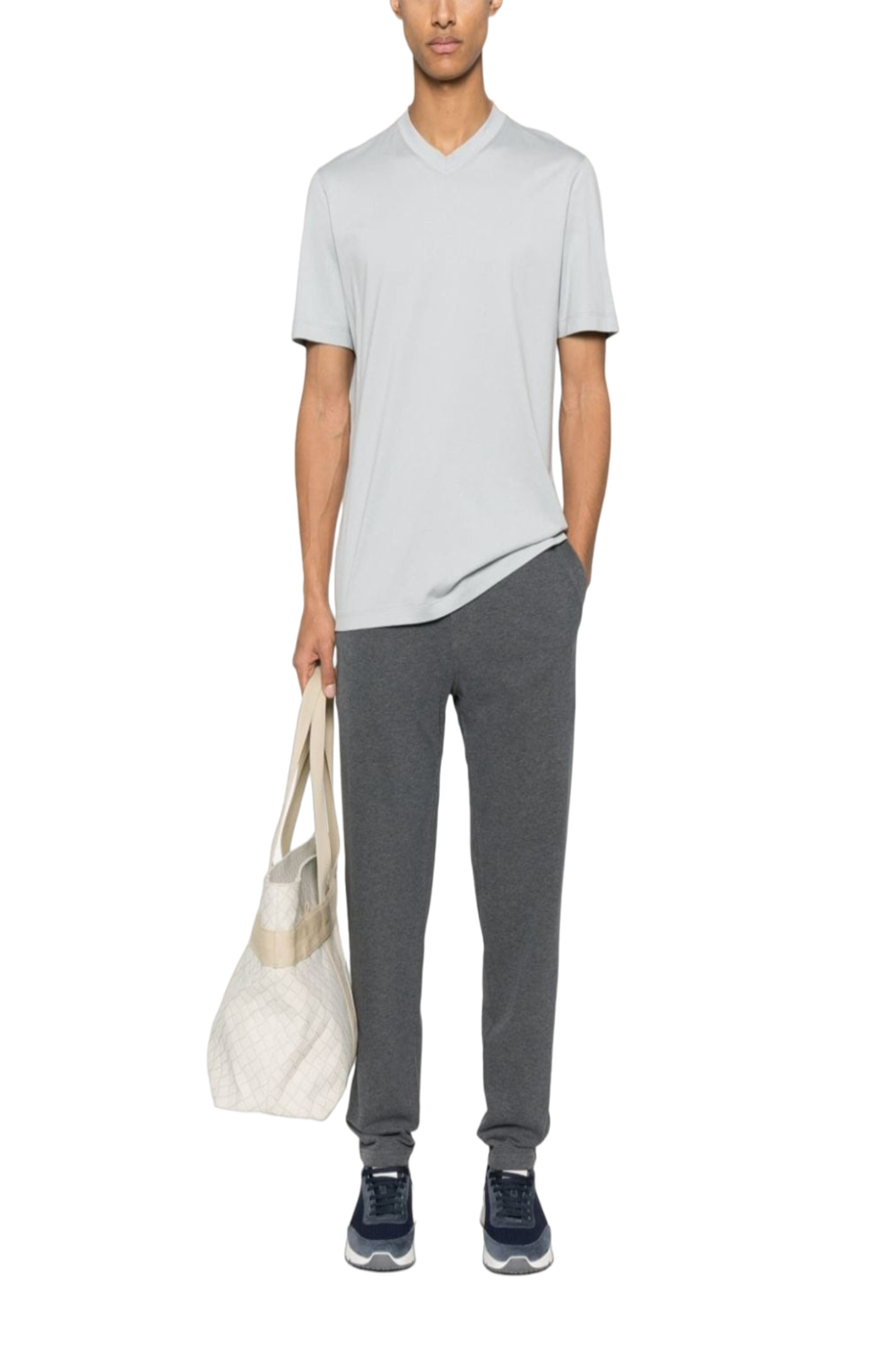 Load image into Gallery viewer, Mélange jersey trousers