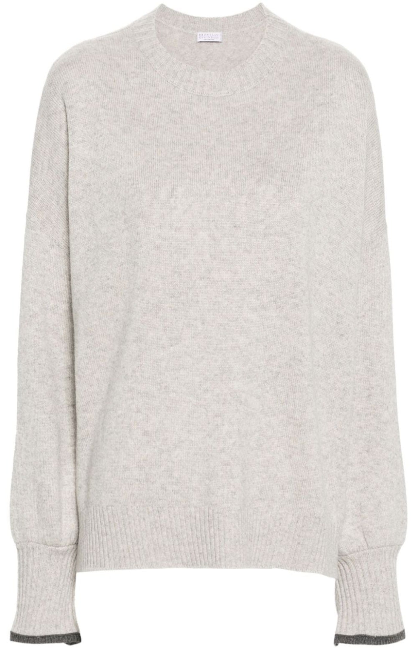 Mélange-effect cashmere jumper