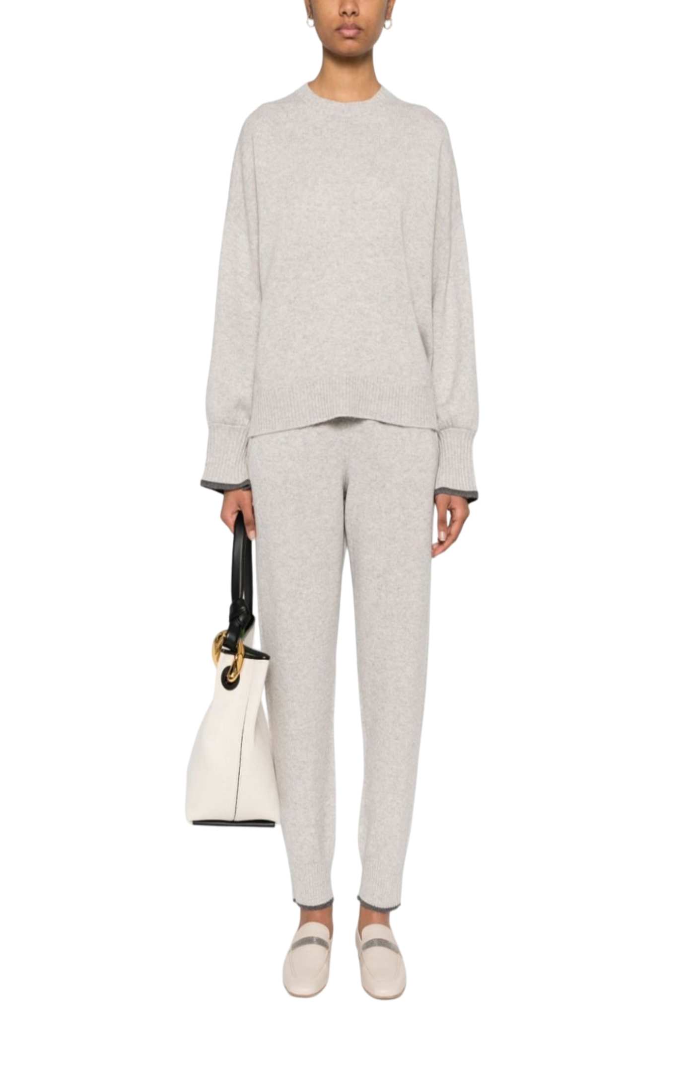 Load image into Gallery viewer, Mid-rise cashmere trousers