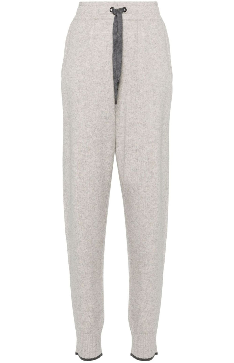 Mid-rise cashmere trousers