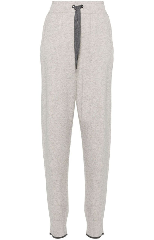 Mid-rise cashmere trousers