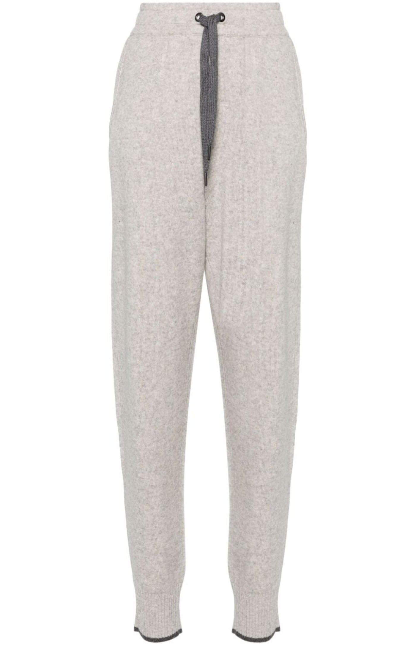 Mid-rise cashmere trousers