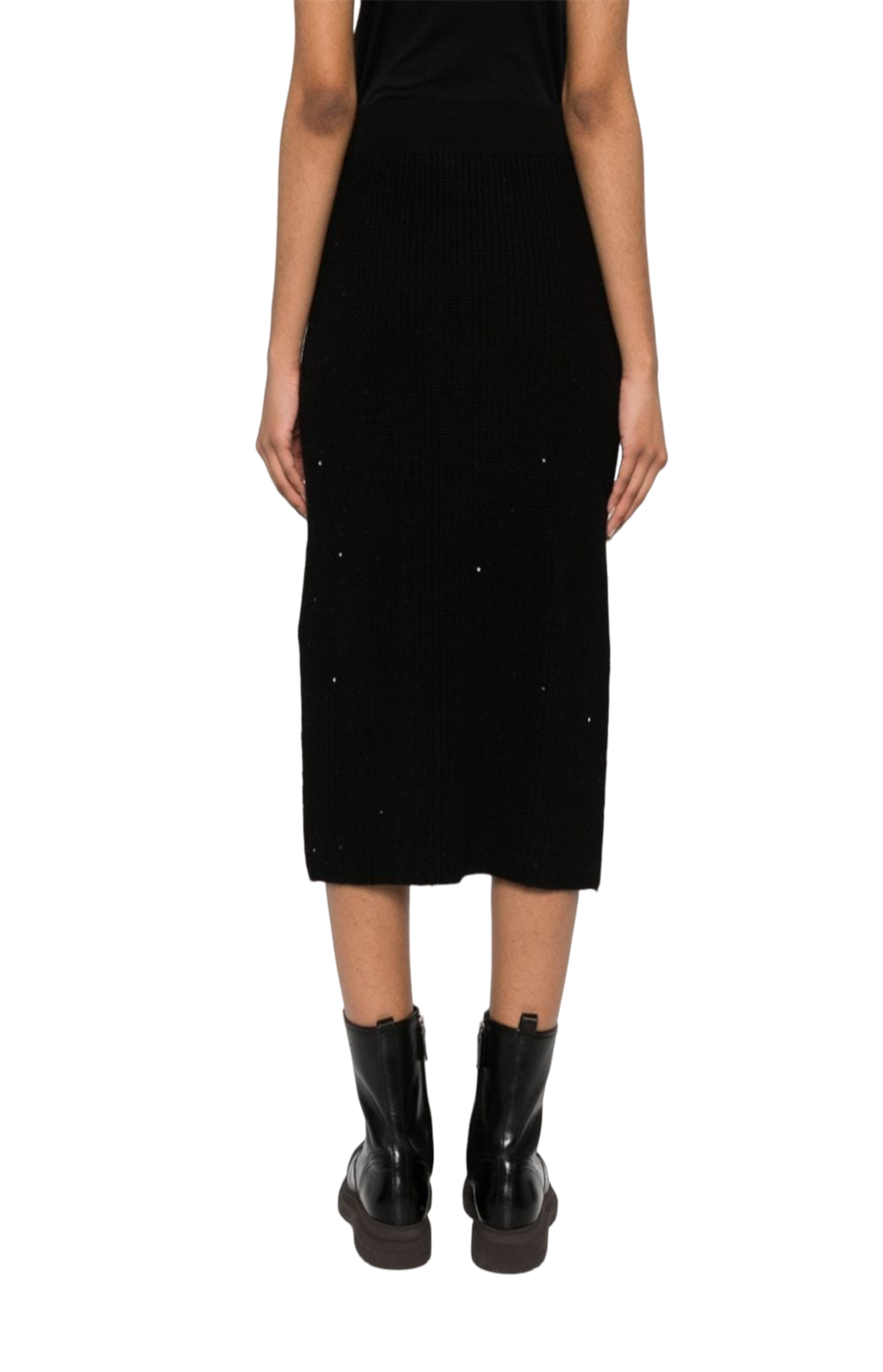 Load image into Gallery viewer, Sequined ribebd midi skirt