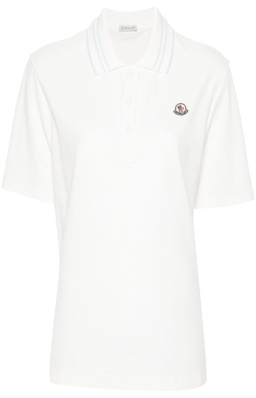 Appliqué-logo cotton polo shirt