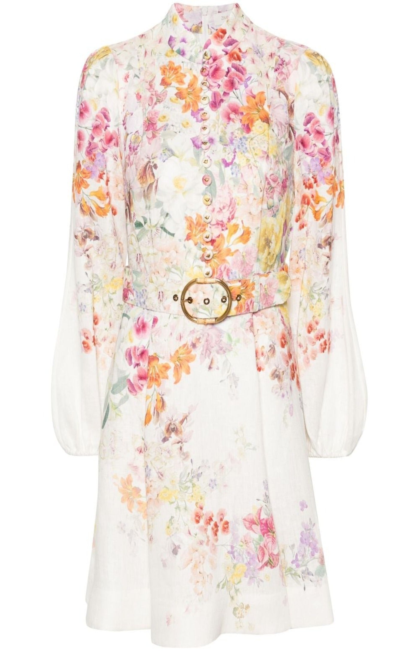 Natura floral-print minidress