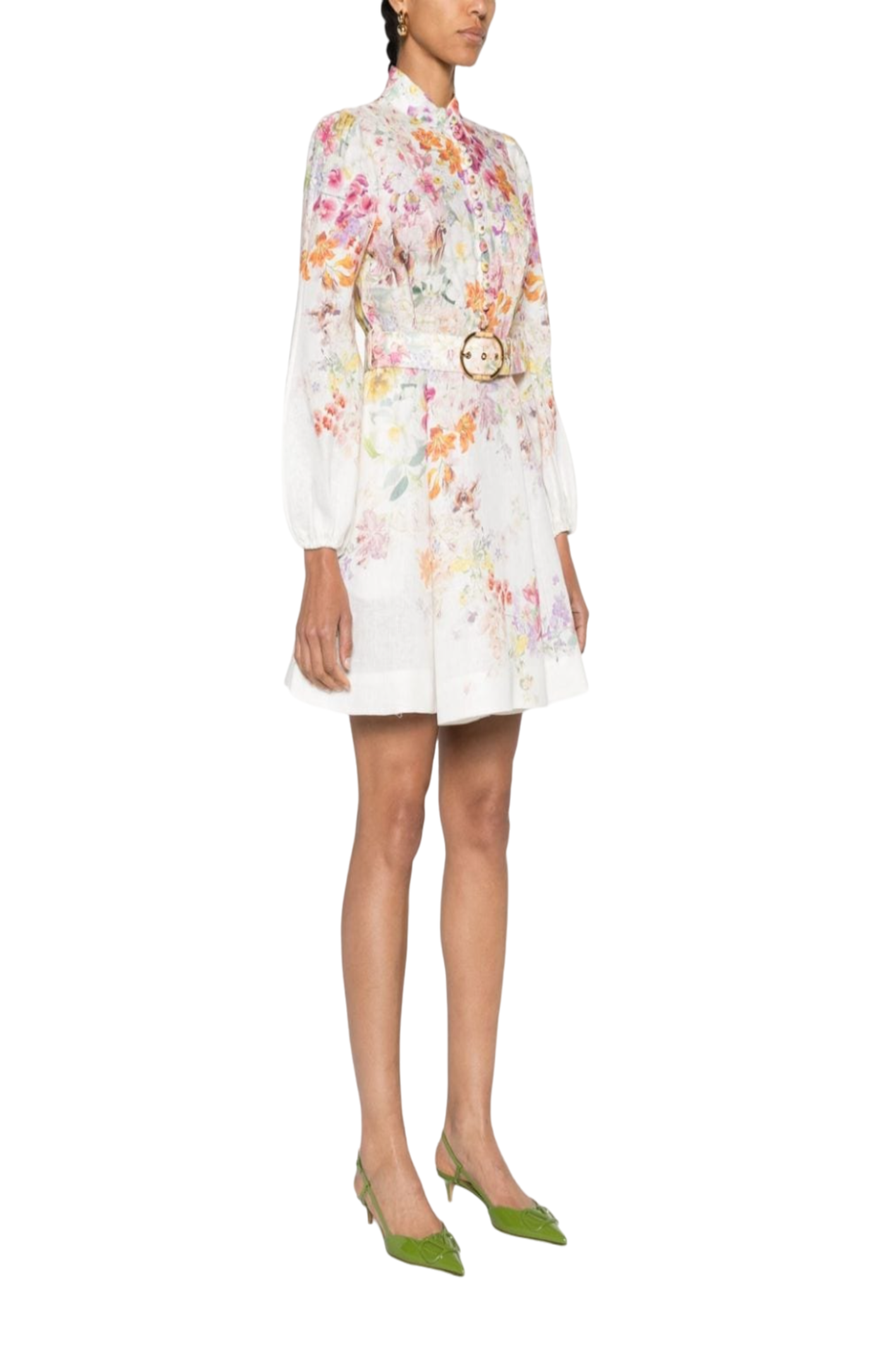 Load image into Gallery viewer, Natura floral-print minidress