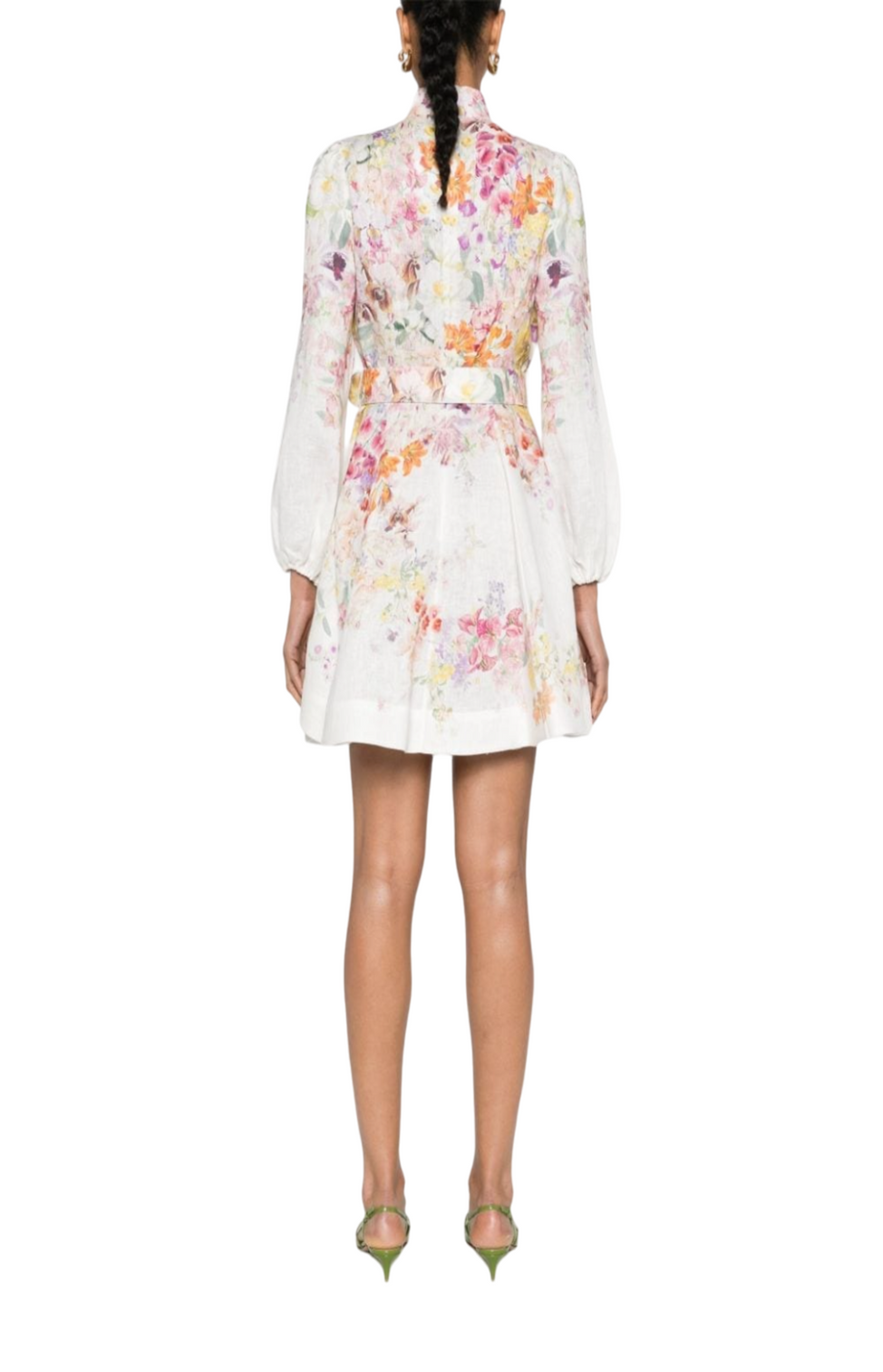 Natura floral-print minidress