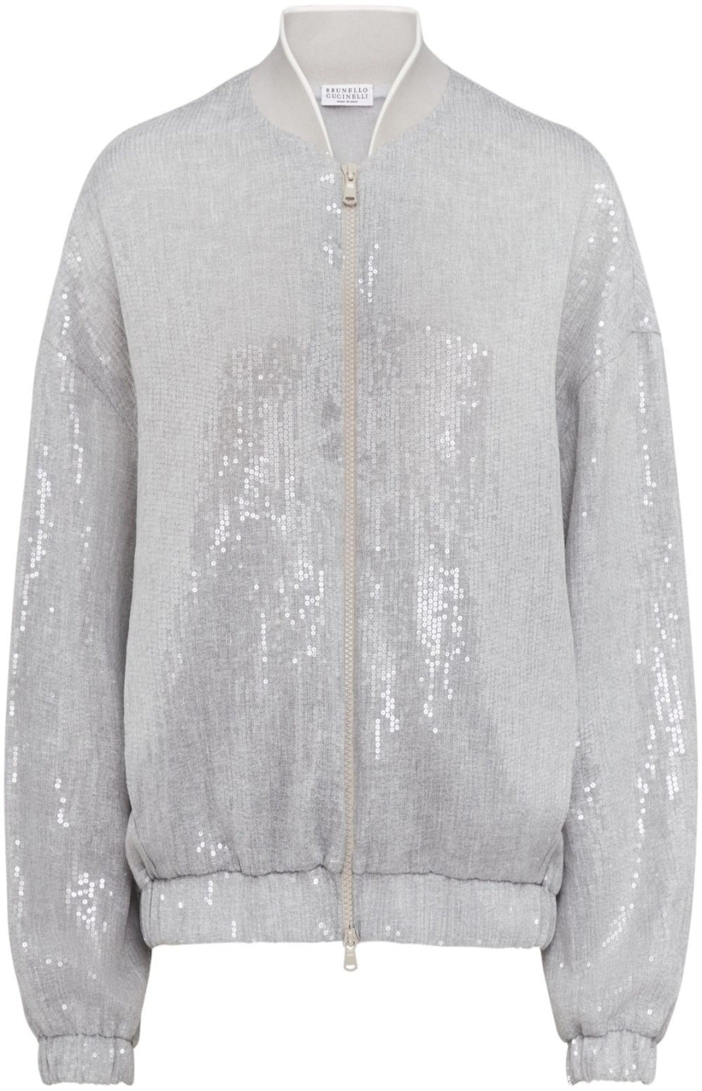 Load image into Gallery viewer, Sequin-embellished bomber jacket