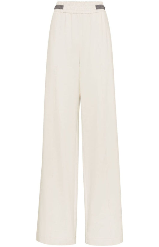 Monili chain wide-leg trousers