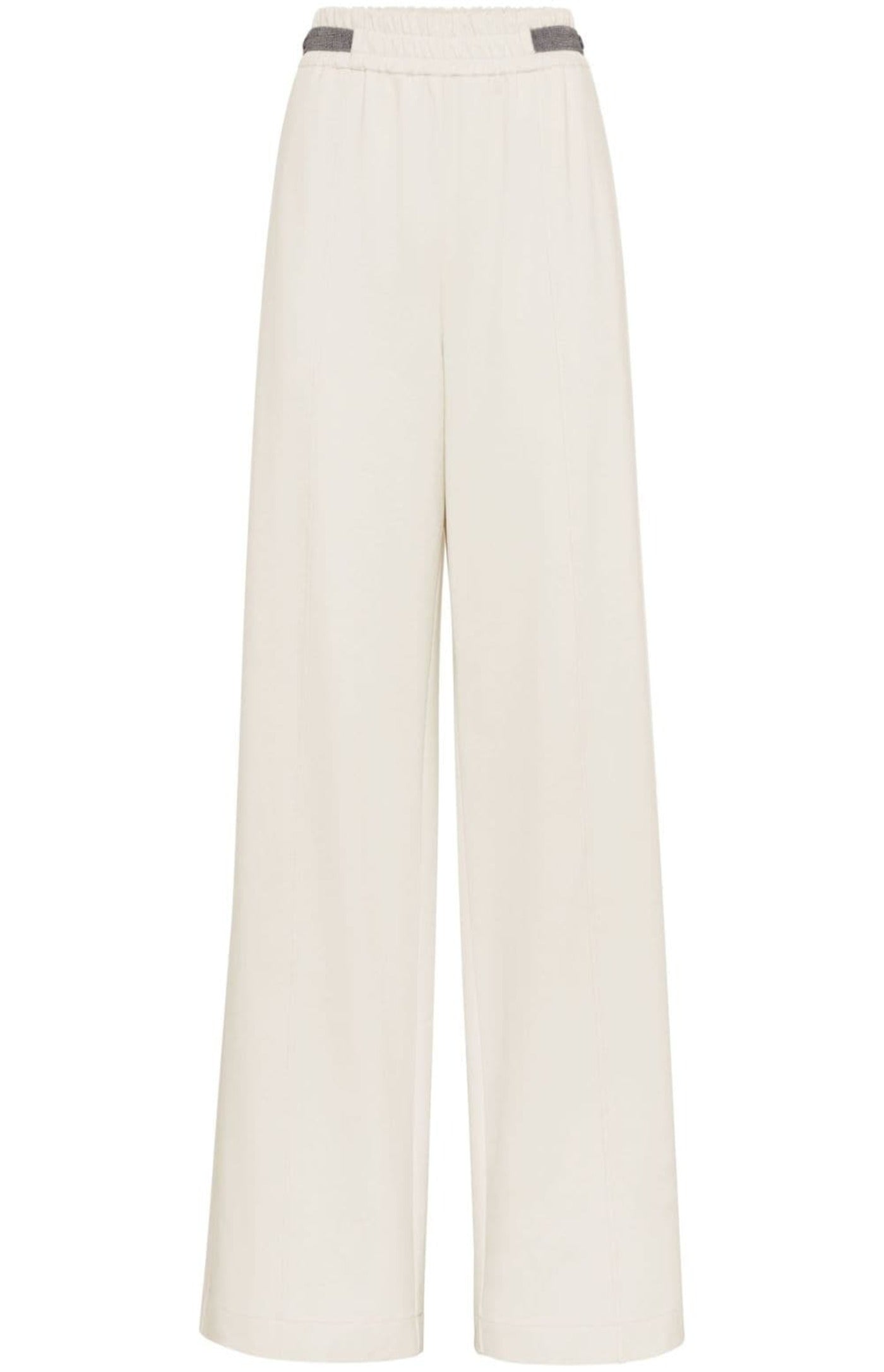 Monili chain wide-leg trousers