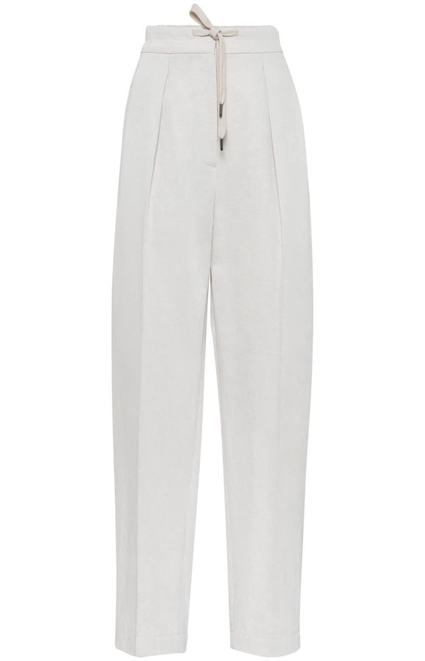 Load image into Gallery viewer, Straight-leg gabardine trousers