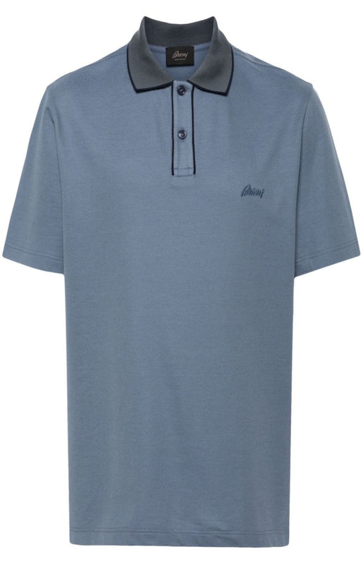 Logo-embroidered polo shirt