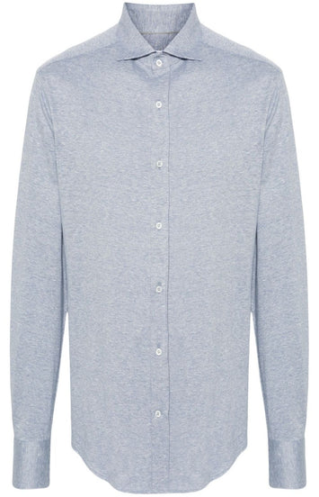 Mélange ribbed shirt