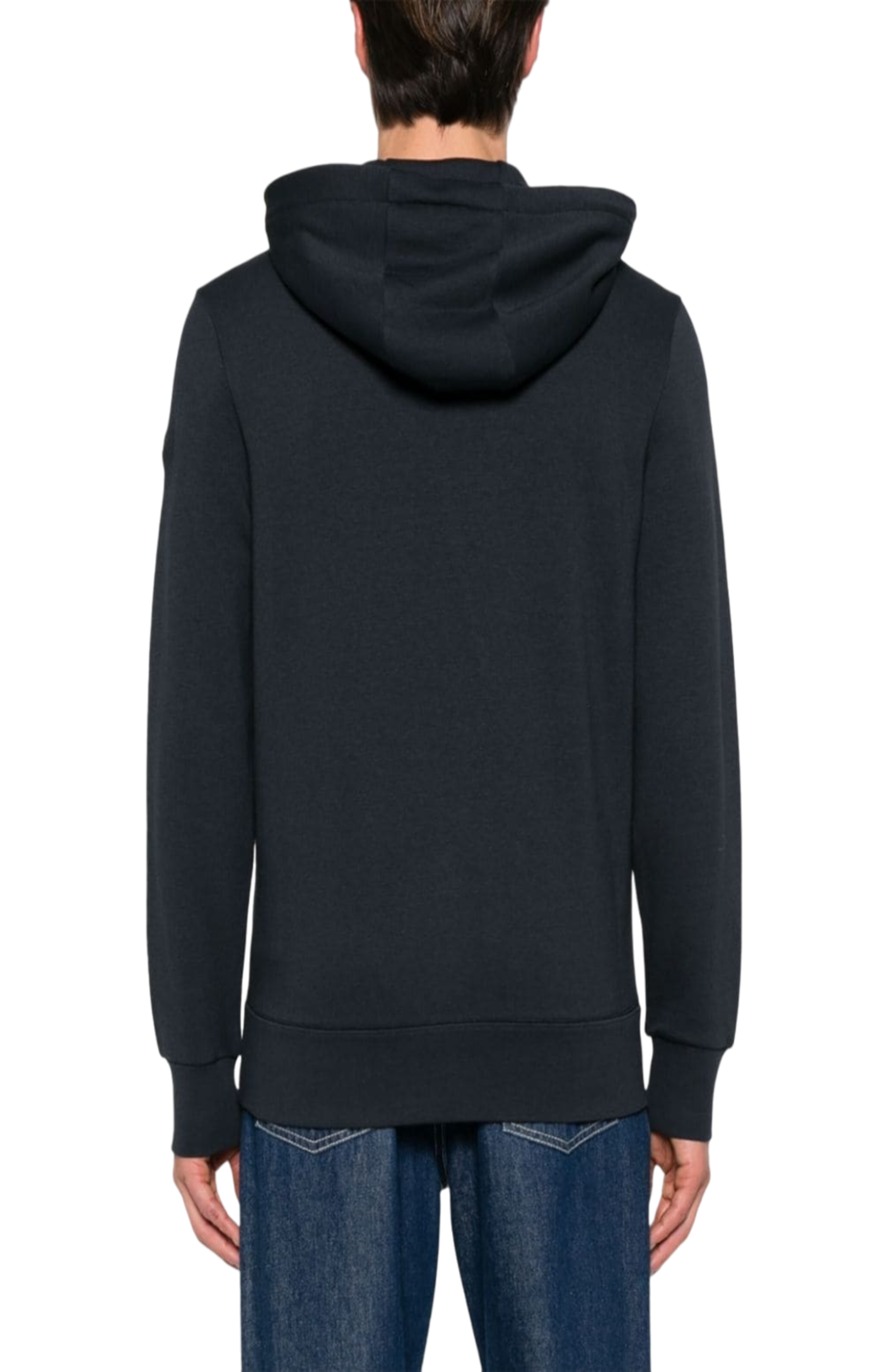 Load image into Gallery viewer, Logo-appliqué zipped hoodie