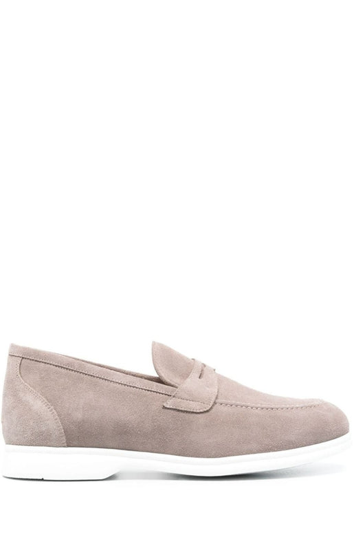 Penny slot suede loafers