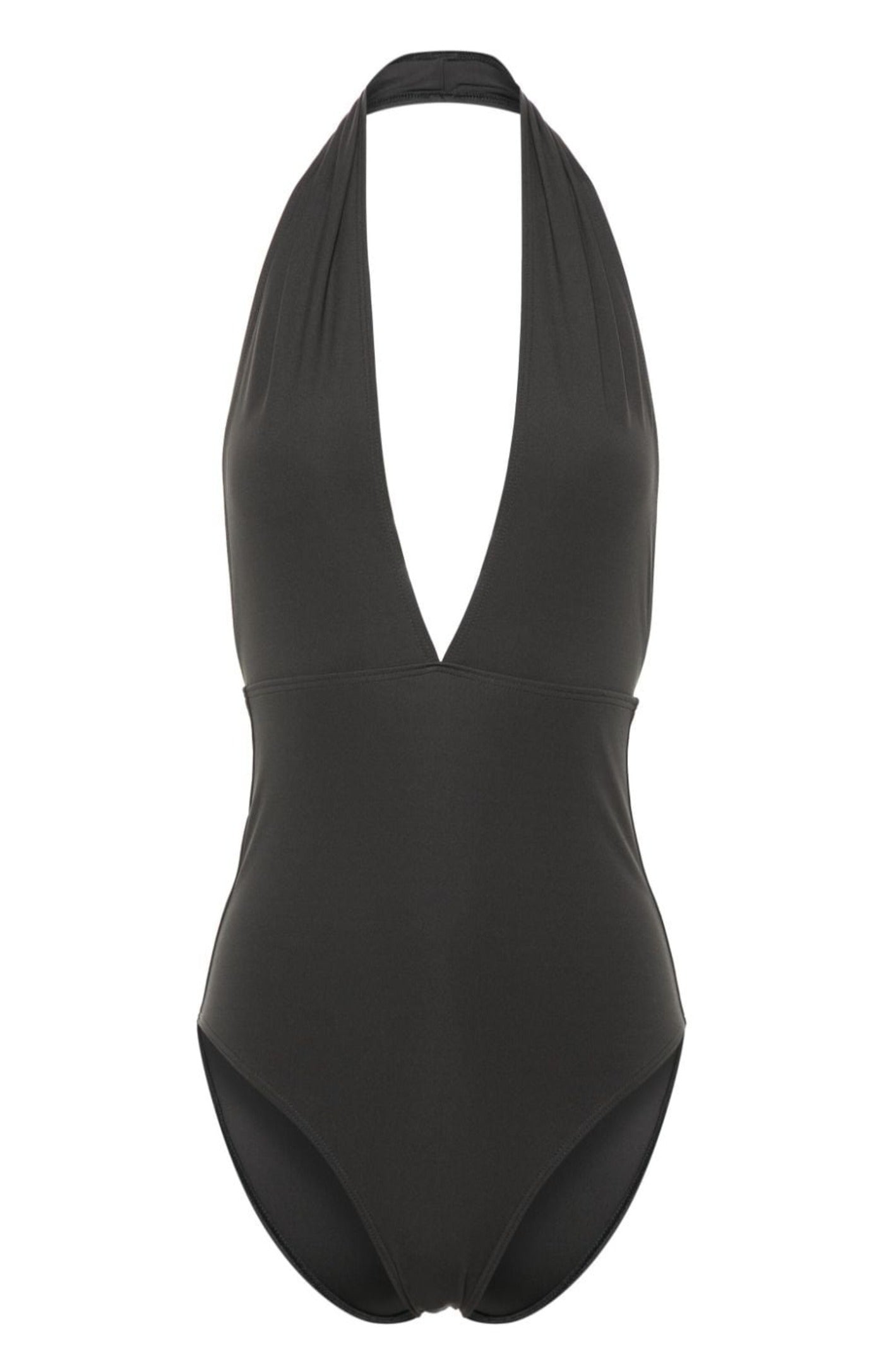 Halterneck stretch-jersey swimsuit