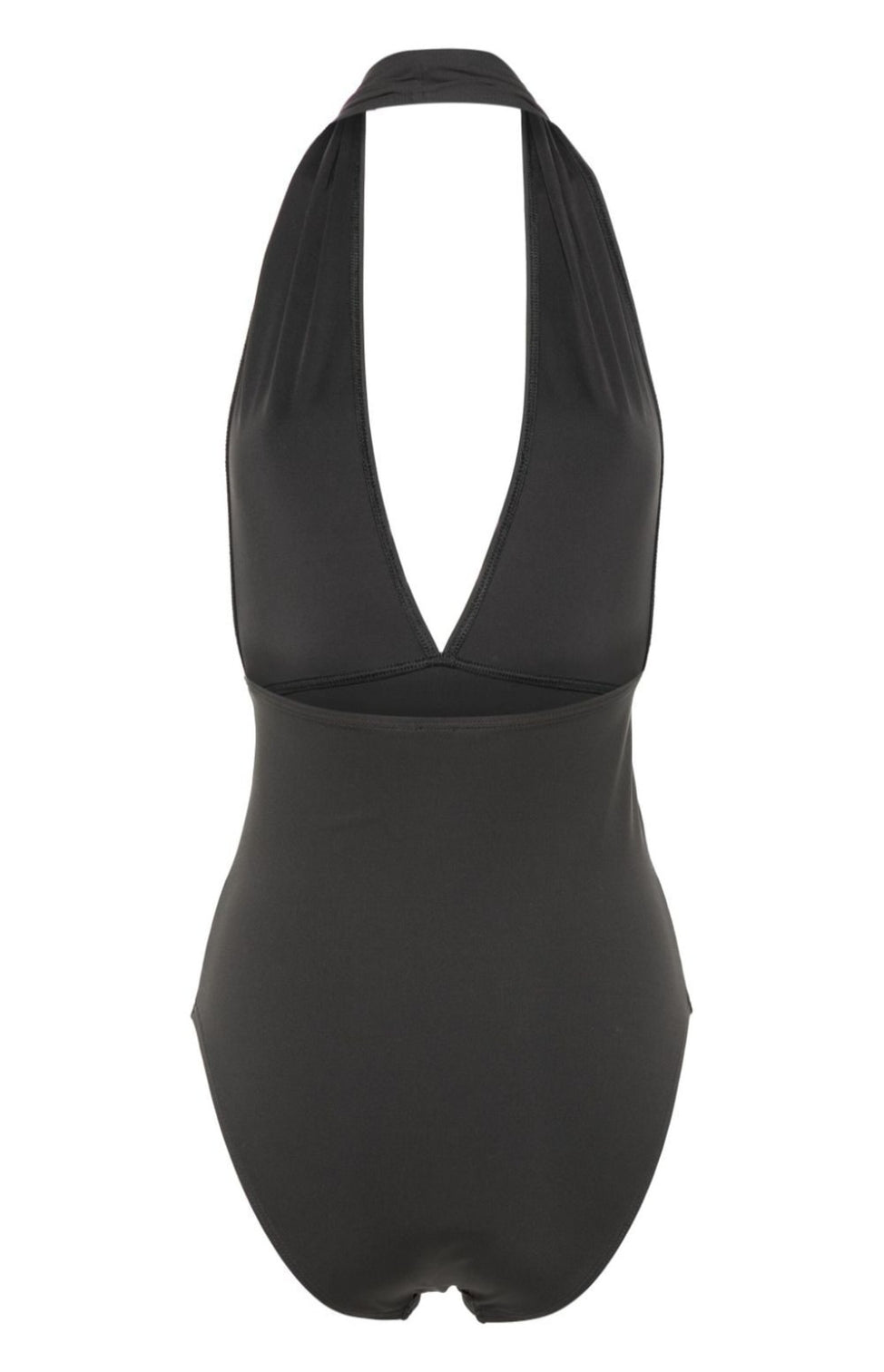 Halterneck stretch-jersey swimsuit