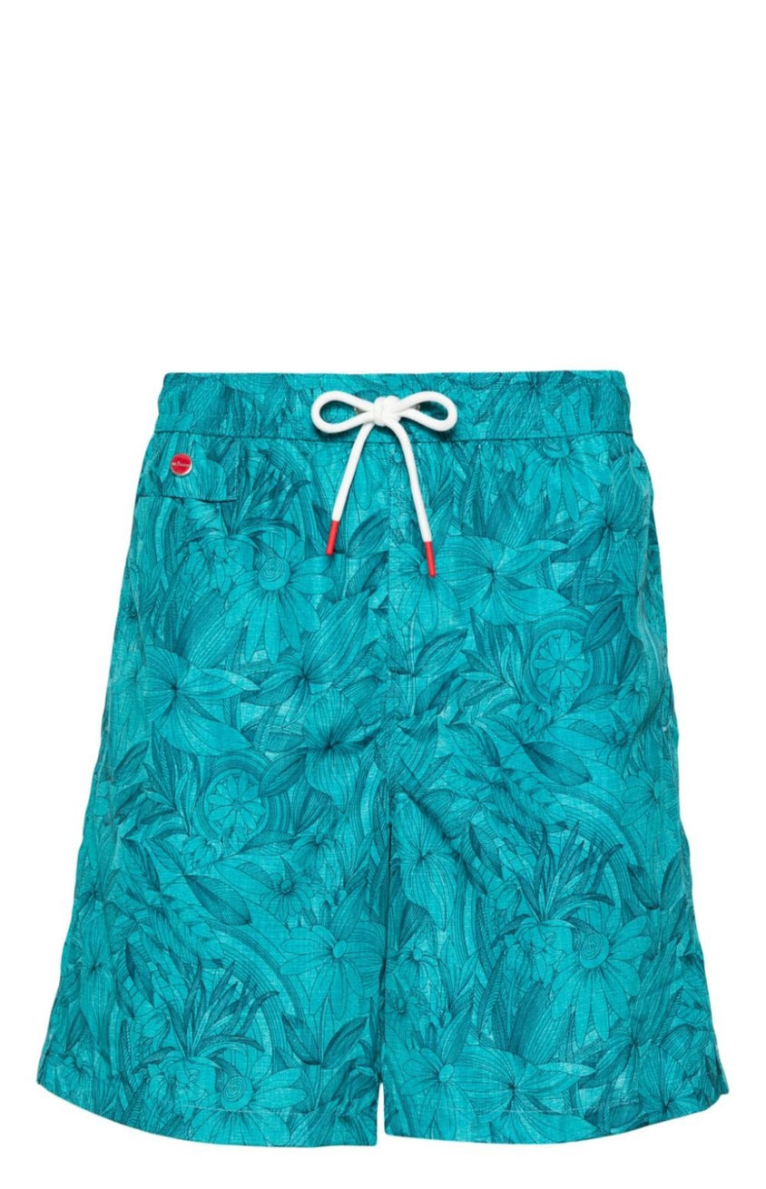 Logo-embroidered swim shorts