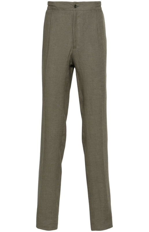 Linen tailored trousers