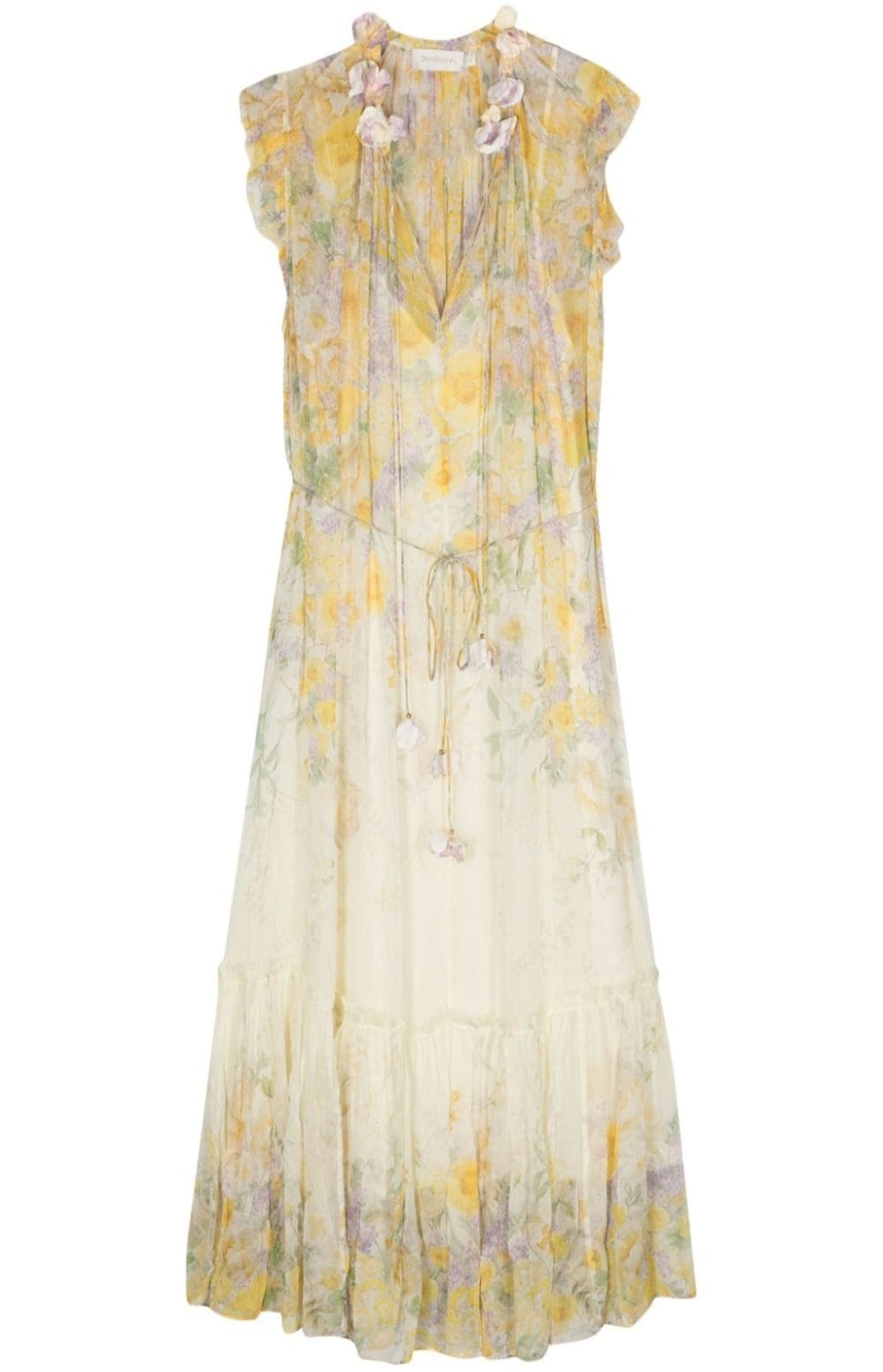 Load image into Gallery viewer, Harmony floral-appliqué dress