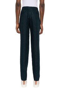 Linen tapered trousers