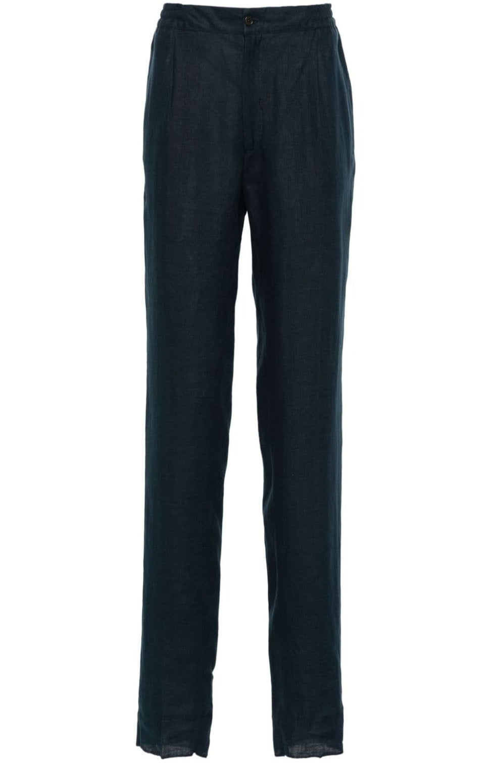 Linen tapered trousers