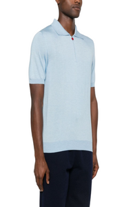 Melange polo shirt