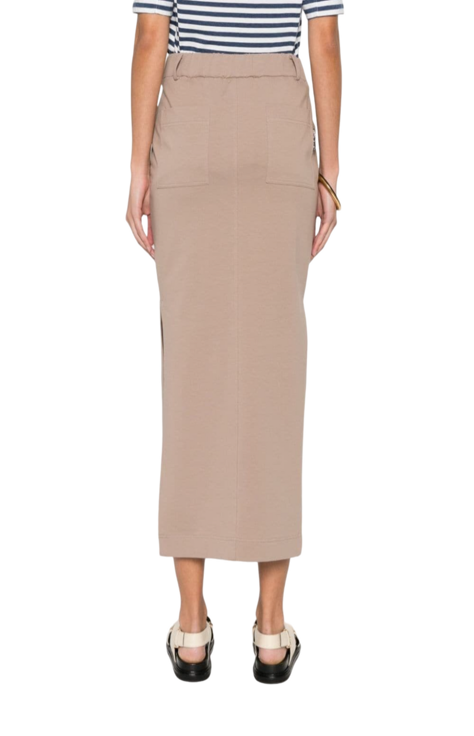 Jersey midi skirt