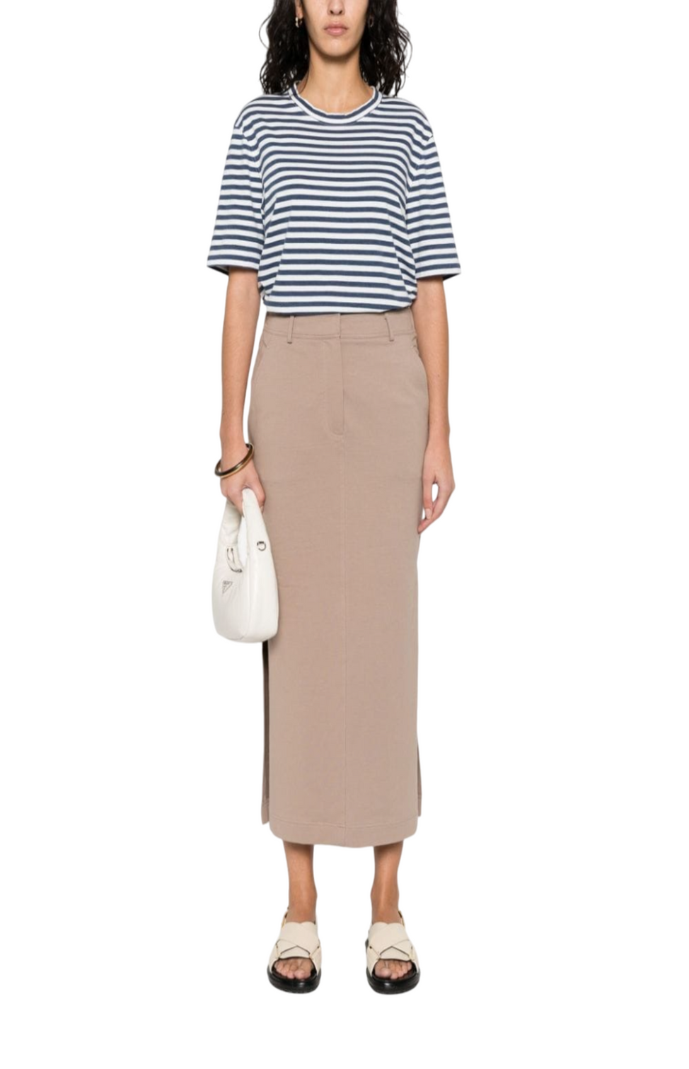 Jersey midi skirt