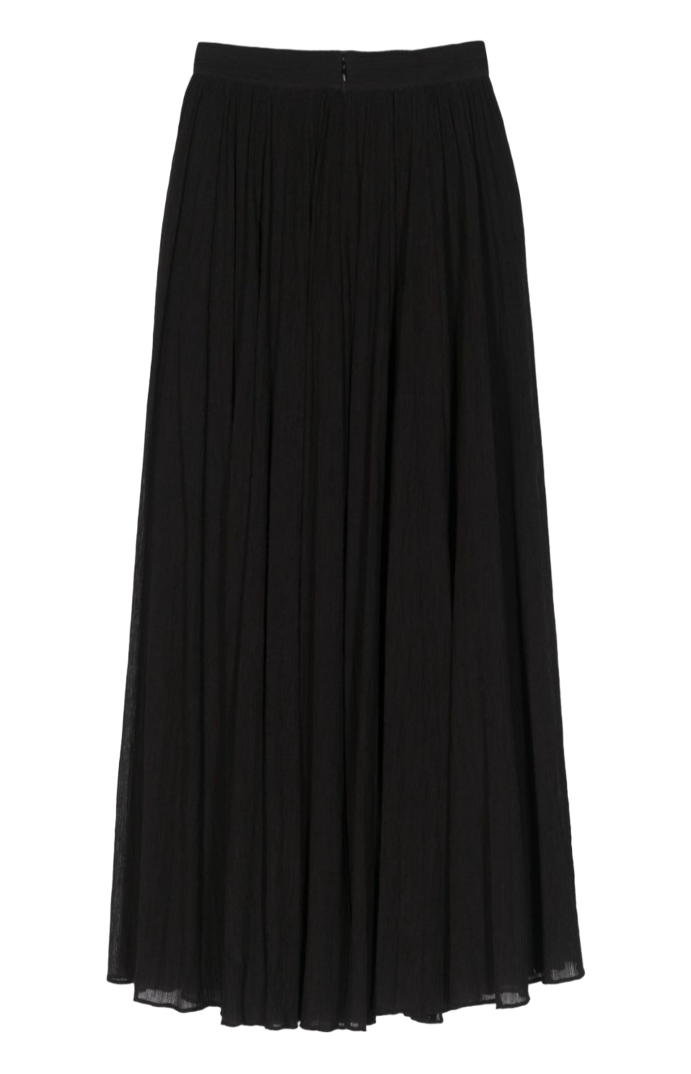 Load image into Gallery viewer, Crinkled plissé skirt black