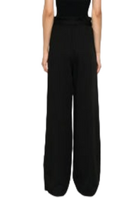 Fluid tie-waist trousers