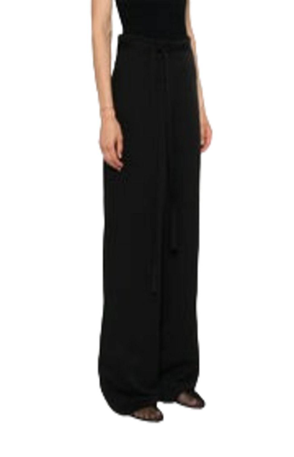 Fluid tie-waist trousers