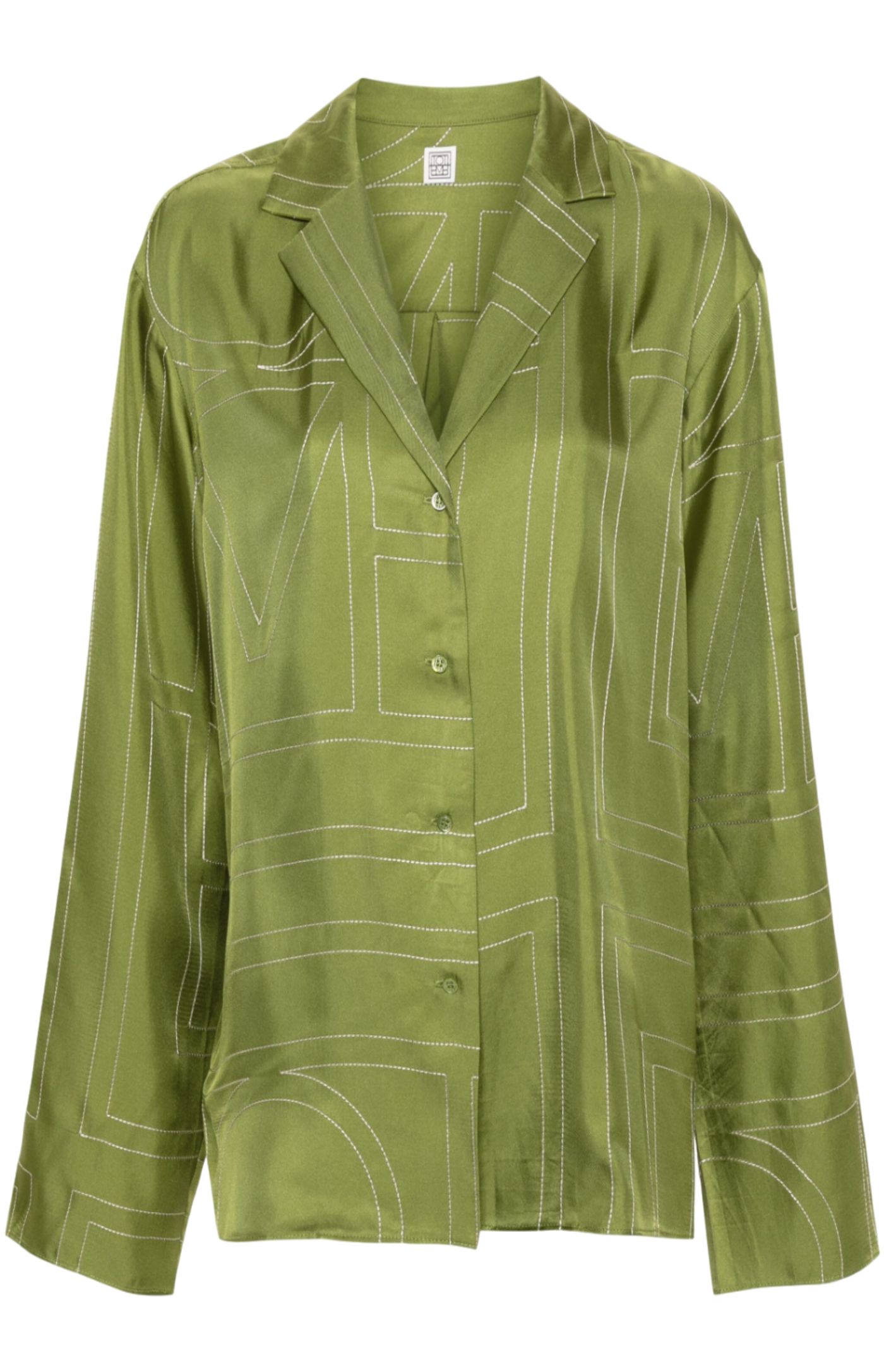 Load image into Gallery viewer, Silk shirt with a monogram