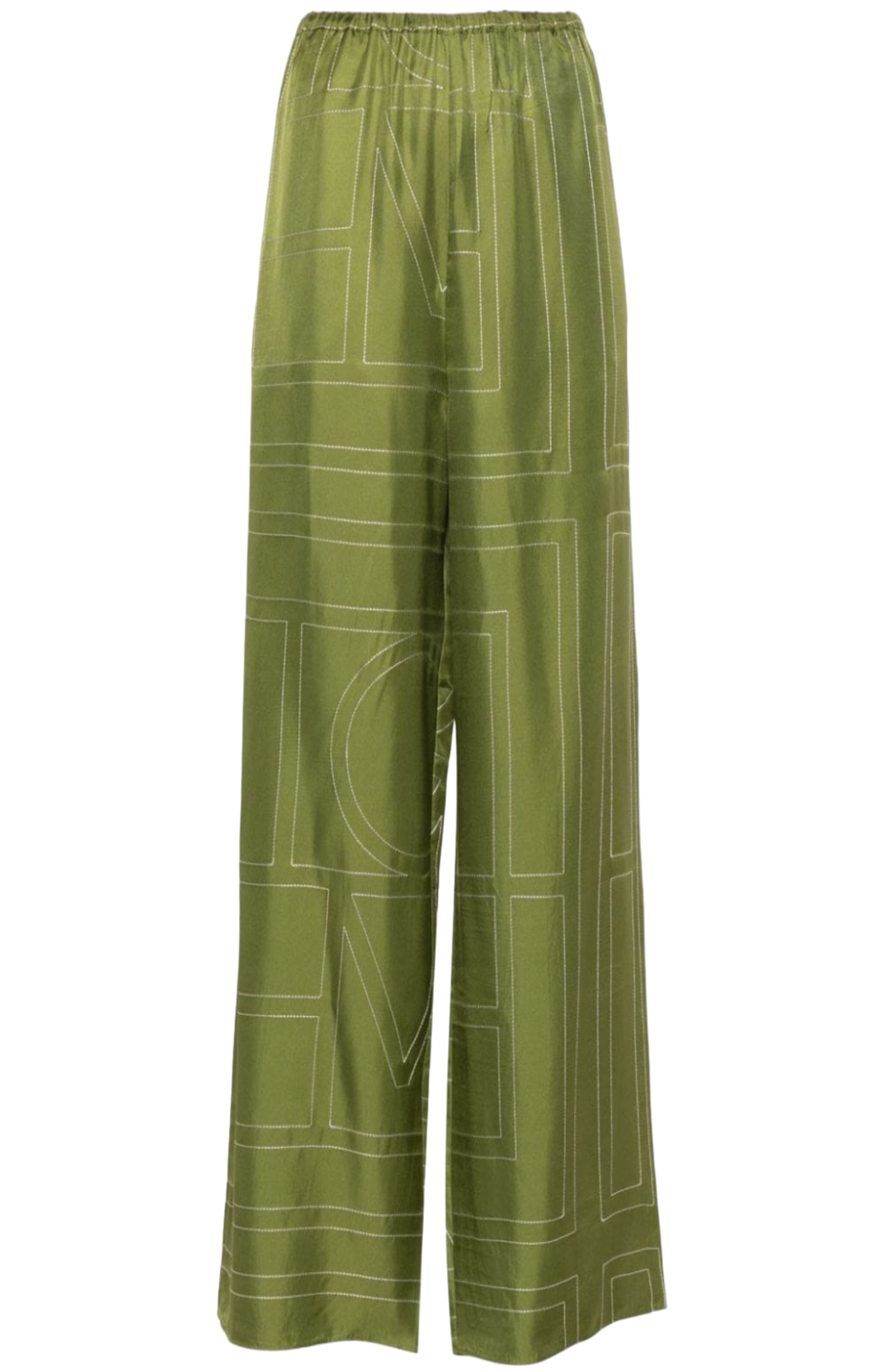 Load image into Gallery viewer, Monogram silk pyjama pants