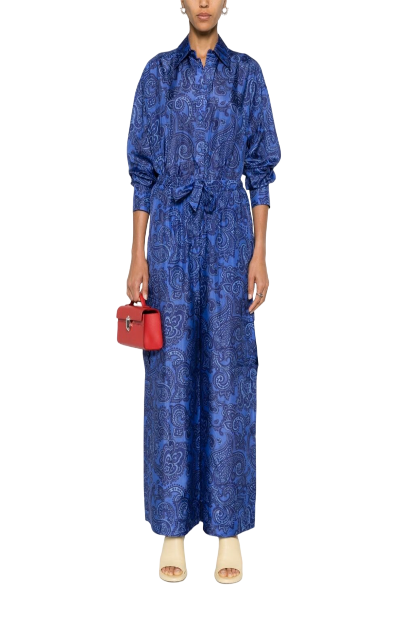 Load image into Gallery viewer, Ottie silk palazzo trousers