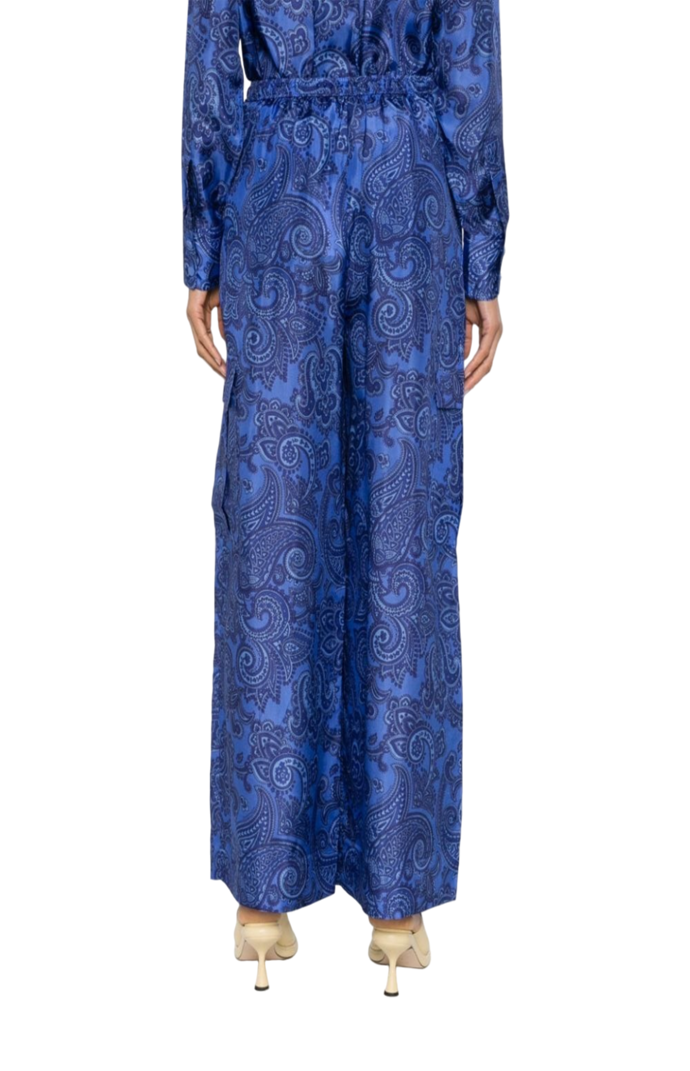 Load image into Gallery viewer, Ottie silk palazzo trousers