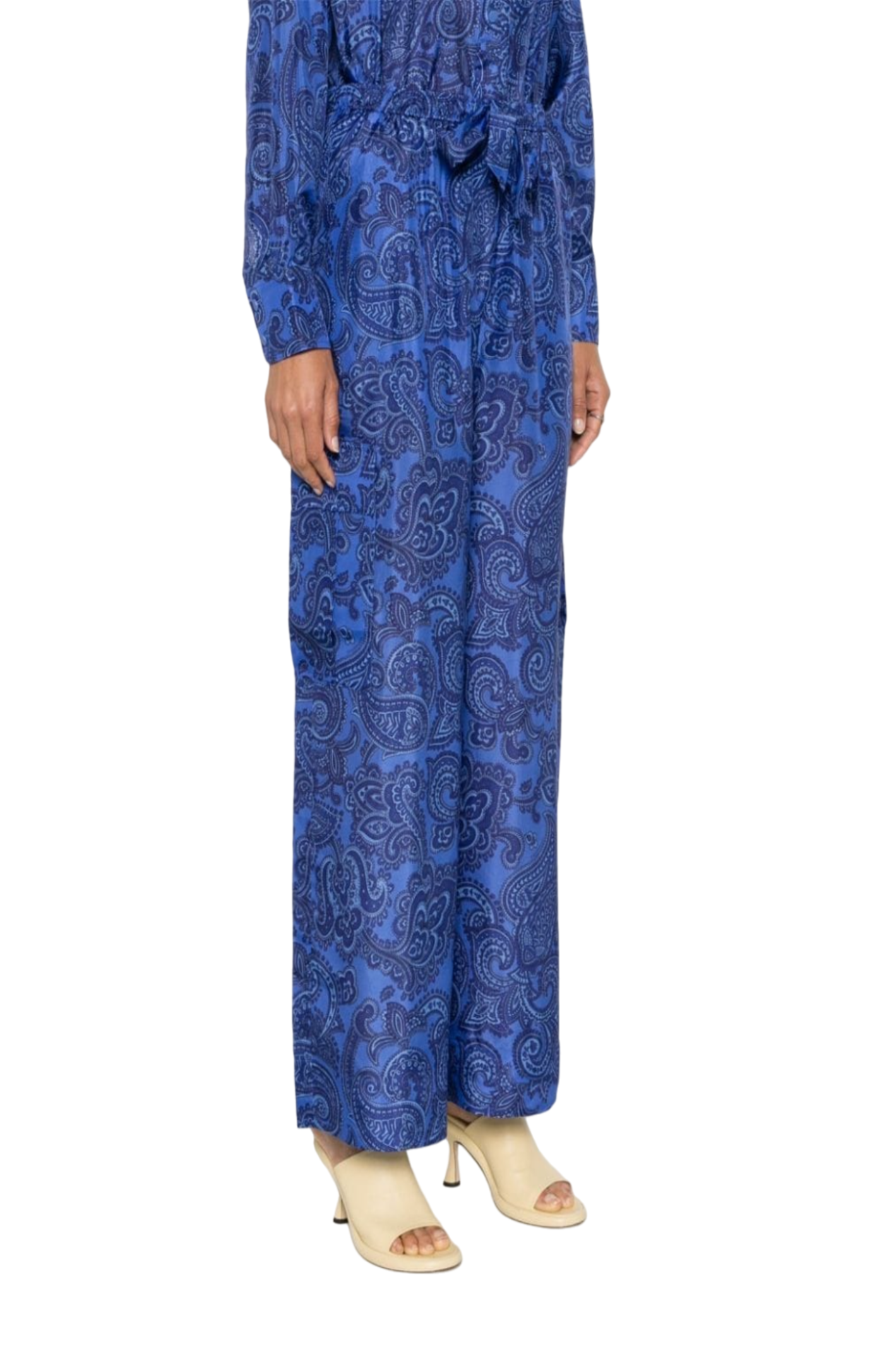 Load image into Gallery viewer, Ottie silk palazzo trousers