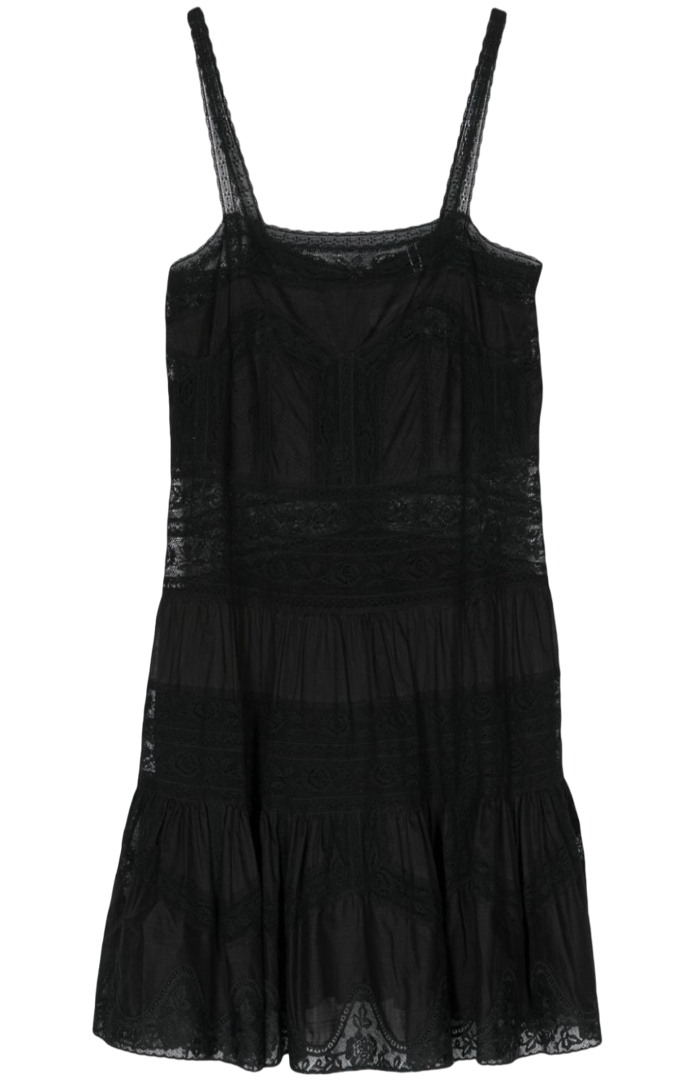 Halliday lace-trim minidress