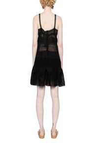 Halliday lace-trim minidress