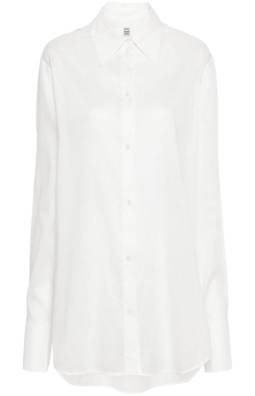 Long-sleeve cotton shirt