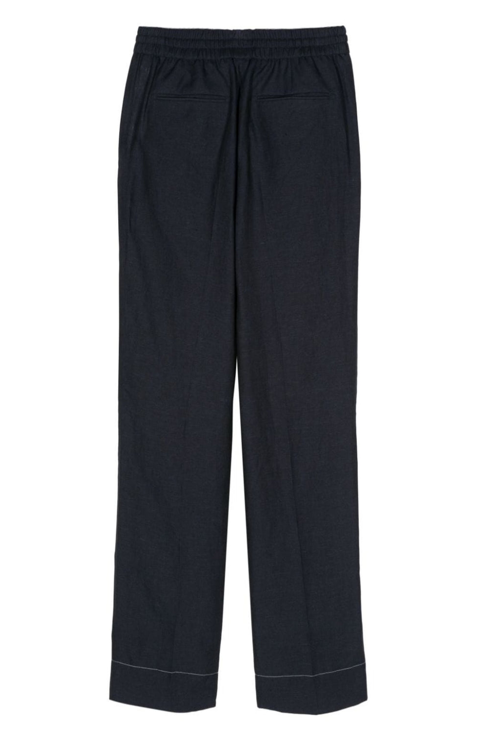 Linen straight trousers